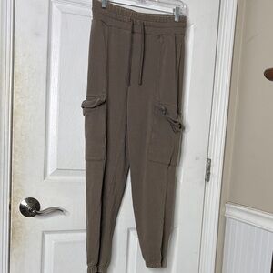 JoyLab Women's Taupe Cargo Sweat Pants